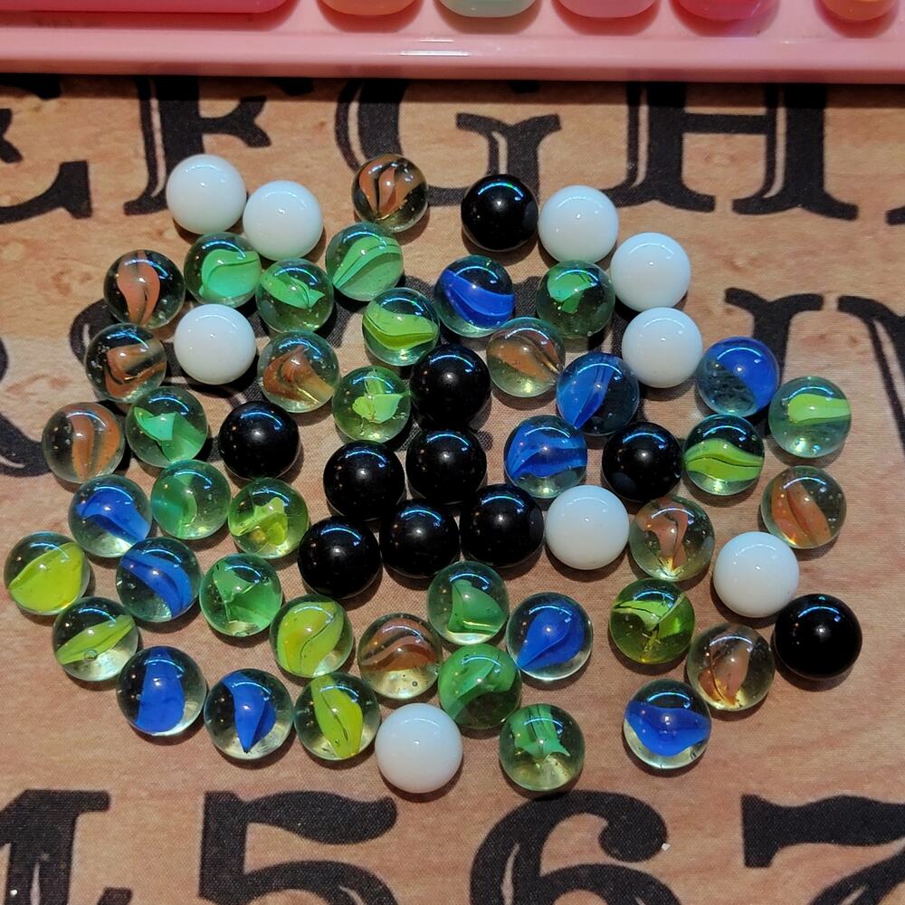 Bag of 59 Glass Marbles